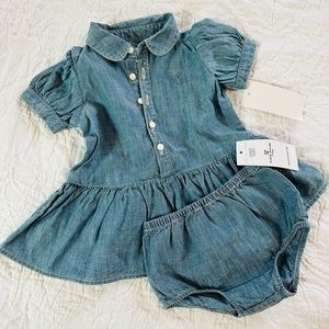 Ralph Lauren Baby Chambray Set